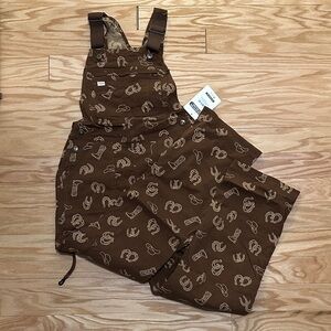 Duluth Trading Co Brown Western Overalls